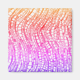 Imán Abstract Pen & Ink Geometric Shapes