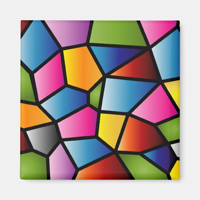 Imán Abstract Sed Glass Magnet (Frente)