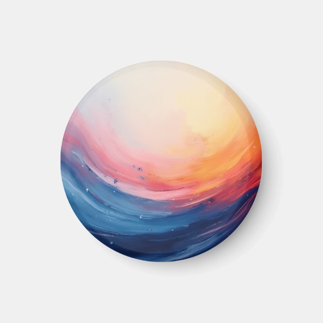 Imán Abstract Swirl of Warmth and Depth (Frente)