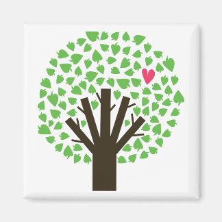 Imán Abstract Tree Hugger