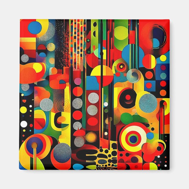 Imán Abstracta Psychedelica (Frente)