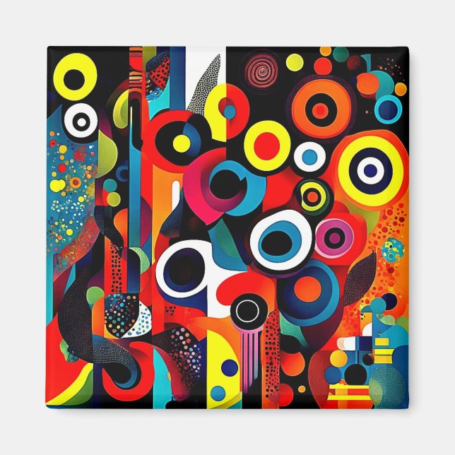 Imán Abstracta Psychedelica (Frente)