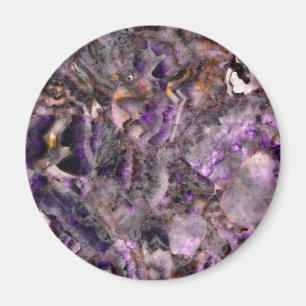 Imán Abstracto amethyst color púrpura granito de mármol