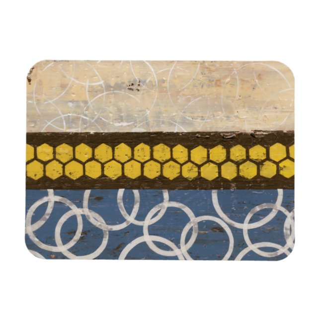 Imán Abstracto de Honey Comb I (Horizontal)