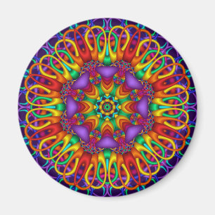 Imán abstracto decorativo de la mandala
