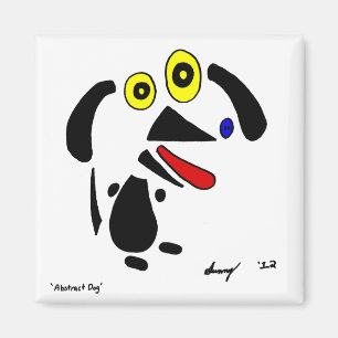 Imán abstracto del perro