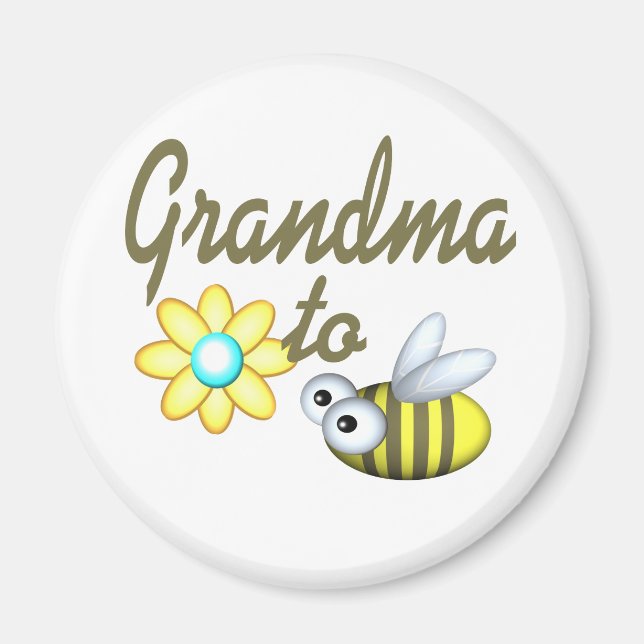 Imán Abuela a abeja (Frente)