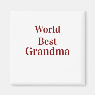 Imán Abuela abuela abuelos mejor del mundo rosa n