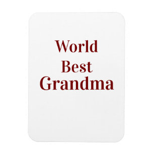 Imán Abuela abuela abuelos mejor del mundo rosa n