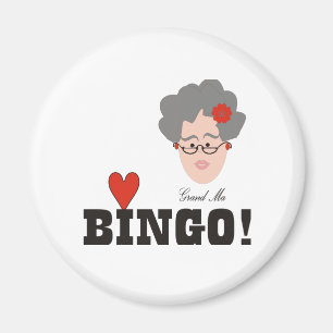 Imán Abuela ama el bingo