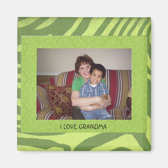 Imán Abuela: "Amo a la Abuela" Foto FrameTemplate (Frente)