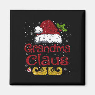 Imán Abuela Claus Navidades familiares coincidentes San