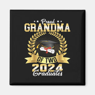 Imán Abuela De Dos Gemelos De Graduación De 2024 De La 