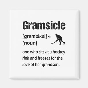 Imán Abuela de hockey sobre hielo divertida gramsicle d
