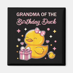 Imán Abuela de la fiesta de anime de Navidad del pato d