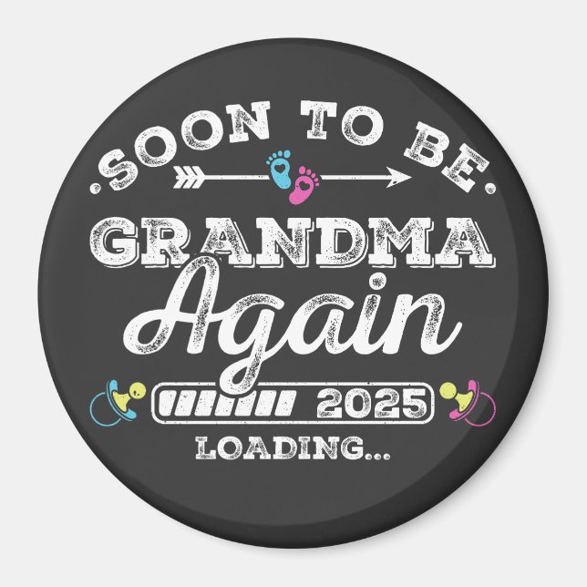 Imán Abuela de Nuevo en 2025 Círculo de Carga (Frente)