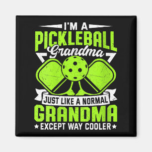 Imán Abuela de pickleball divertida para mujeres y chic