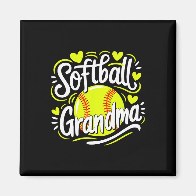 Imán Abuela de sóftbol  (Frente)