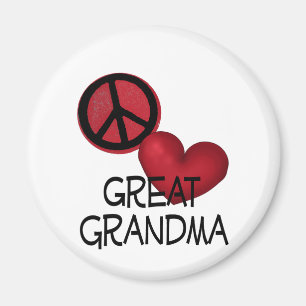 Imán Abuela del amor de la paz gran