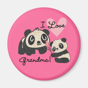 Imán Abuela del amor de los osos de panda I