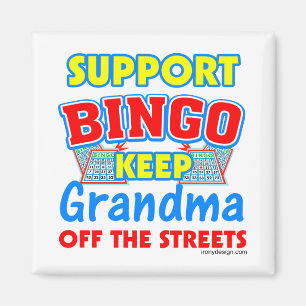 Imán Abuela del bingo de la ayuda