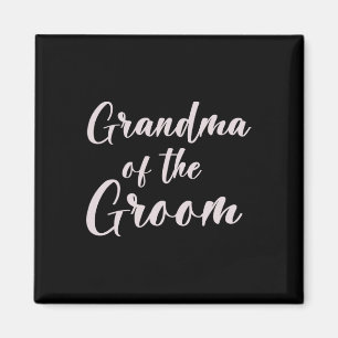 Imán Abuela Del Equipo Boda De Groom Tee De Groom Gra
