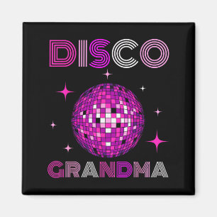 Imán Abuela Disco Retro Bailar Partido Espejo 70s 80s