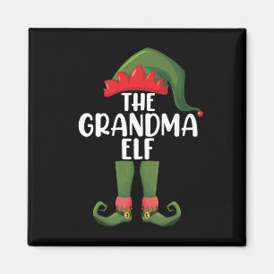 Imán Abuela Elfo Grupo Familiar de Navidad Partido de C