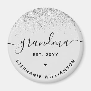 Imán Abuela Est Glitter Confetti Regalos Personalizados