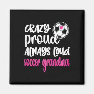 Imán Abuela futbolista orgullosamente loca Abuela futbo