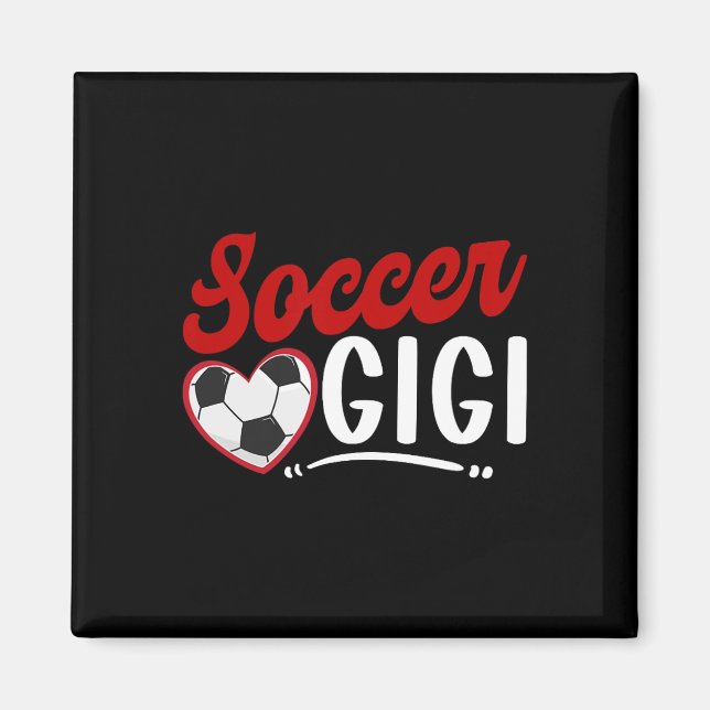 Imán Abuela Gigi Corazón de Fútbol de Gigi  (Frente)