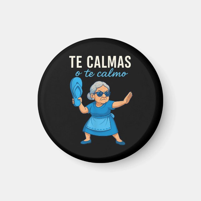 Imán Abuela mexicana divertida en español (Frente)