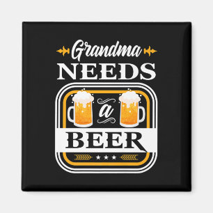 Imán Abuela Necesita Una Novia De Cerveza Y Novio Bebed