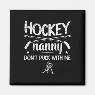 Imán Abuela Niñera De Hockey Abuela Divertida Niñera De