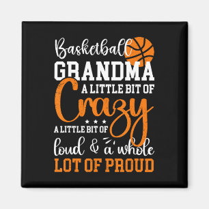Imán Abuela Orgullosa De Baloncesto Abuela Orgullosa De