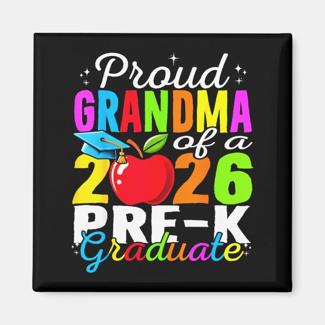 Imán Abuela orgullosa de la graduada de prekín de 2026  (Frente)