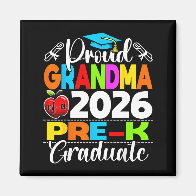 Imán Abuela orgullosa de madres graduadas de prekín de  (Frente)
