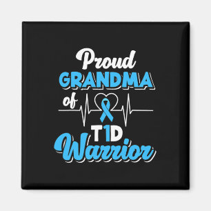 Imán Abuela Orgullosa De Un Guerrero Del T1d Diabetes D