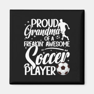 Imán Abuela Orgullosa De Un Jugador De Fútbol Abuela Fú