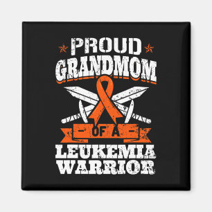 Imán Abuela Orgullosa De Una Guerrera De La Leucemia Gr
