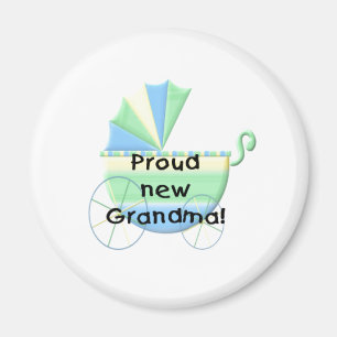 Imán Abuela orgullosa del carro nueva