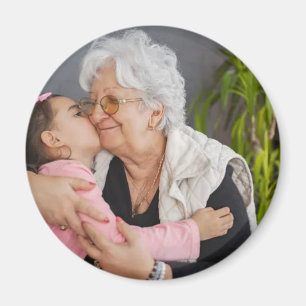 Imán Abuela Personalizada Foto Completa Nietos 