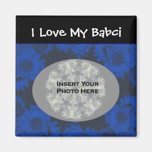Imán Abuela polaca ama mi Babci Floral Magnet