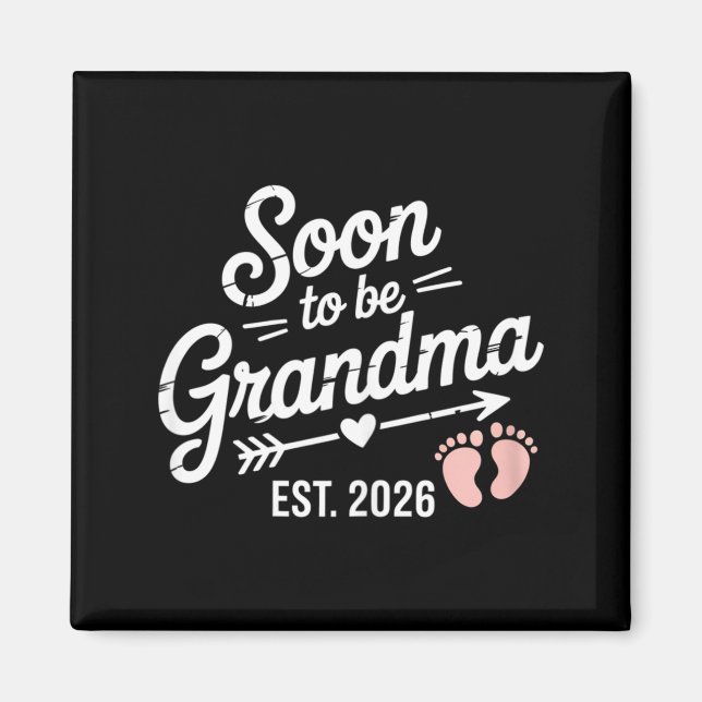 Imán Abuela Pronto Anuncio de Embarazo Est 2026 (Frente)