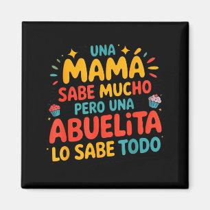 Imán Abuela Sabe Todo Día De La Madre Español Abuela