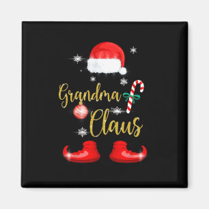 Imán Abuela Santa Claus Navidades familiares divertidos