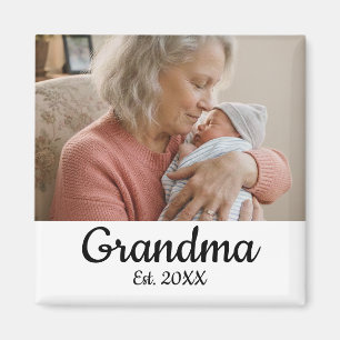 Imán Abuela Simple Letra Año Est.