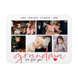 Imán Abuela: Te queremos Collage de fotos moderno