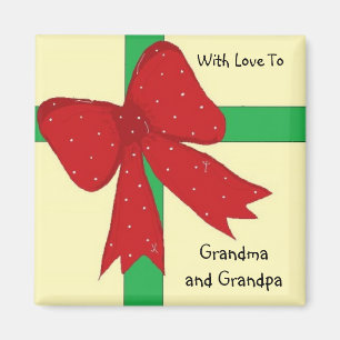 Imán Abuela y abuelo Bow