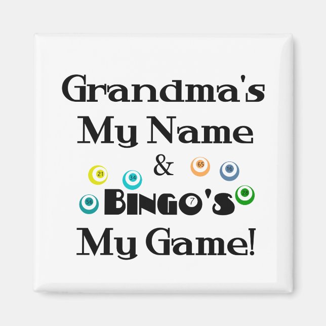 Imán Abuela y Bingo (Frente)